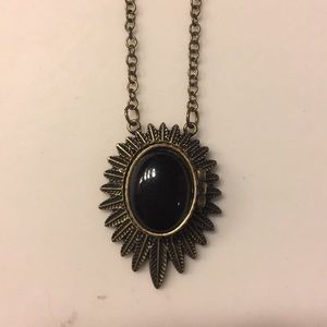HH 1960 black sunburst necklace